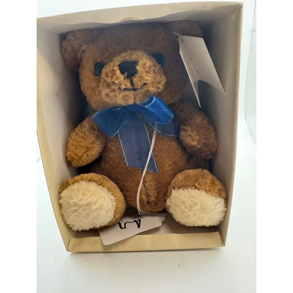 Carlyle & Co. Teddy Bear Blue‎ Bow Plush 2000 Collection New with Tags